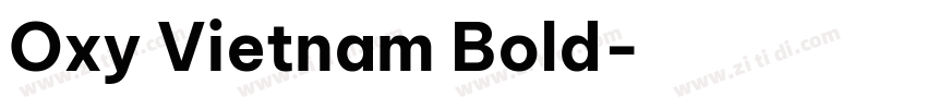 Oxy Vietnam Bold字体转换